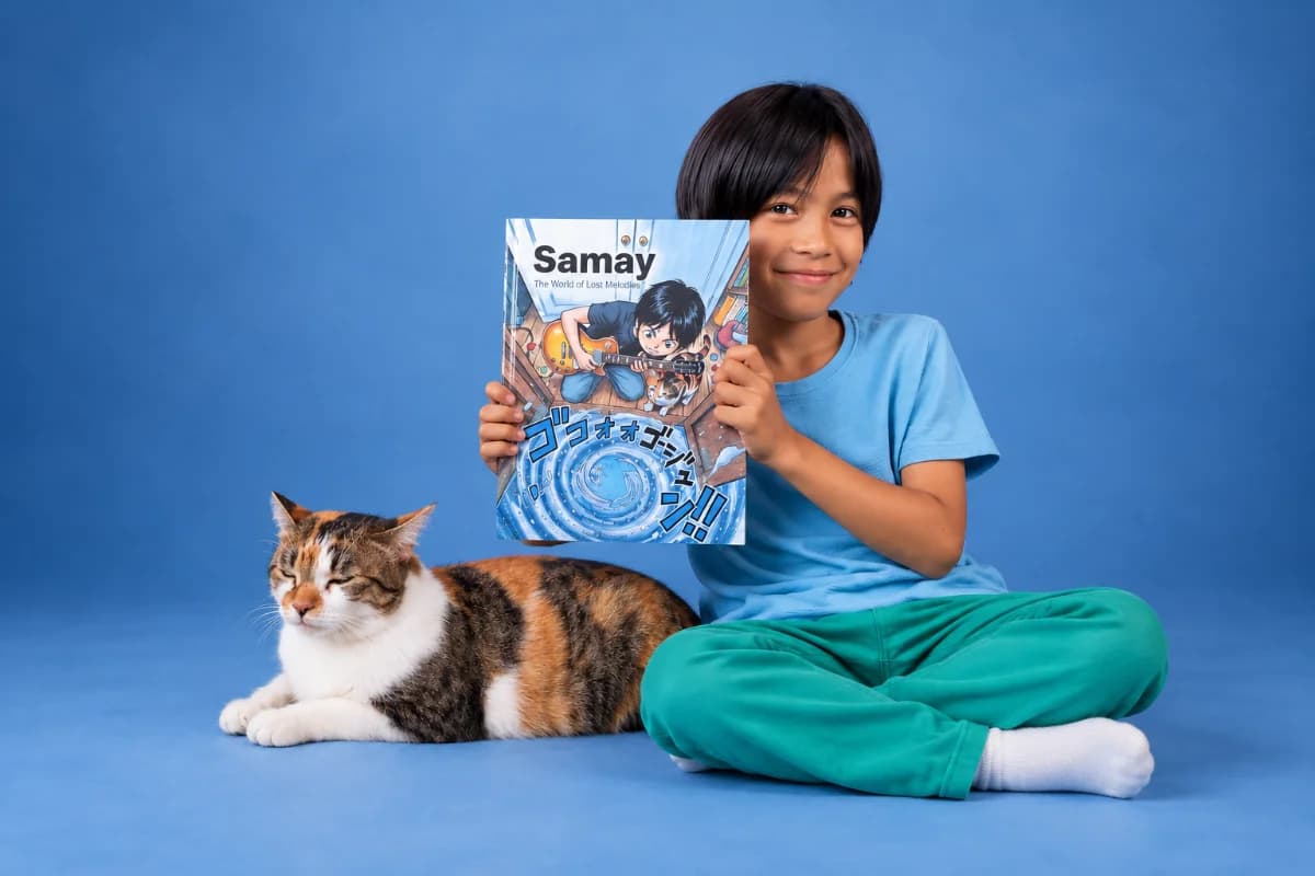 A child reading their Stanly book