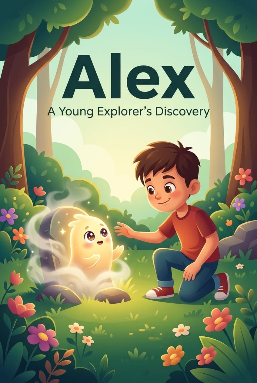 Alex personalised book cover