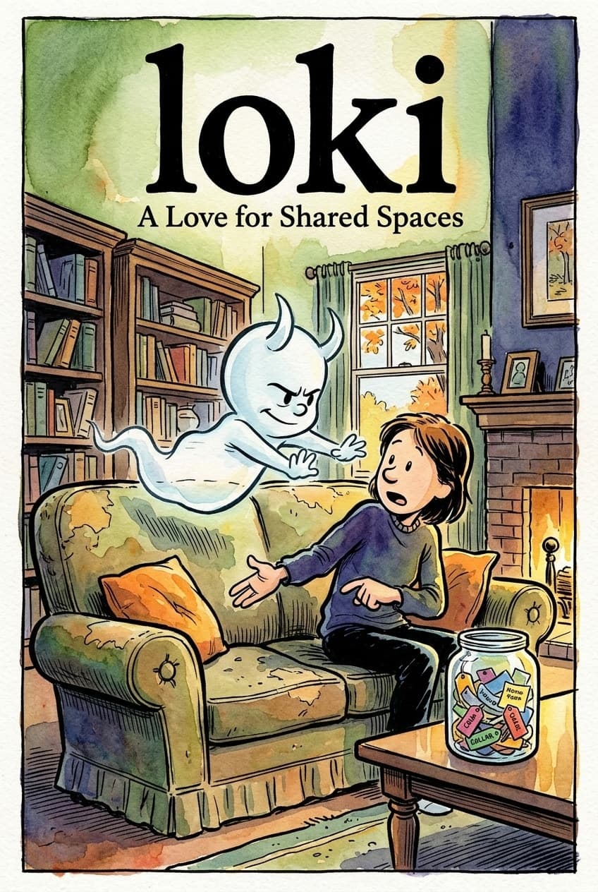 Loki personalised book cover