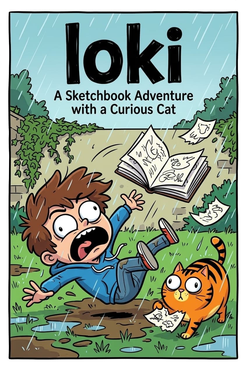 Loki personalised book cover