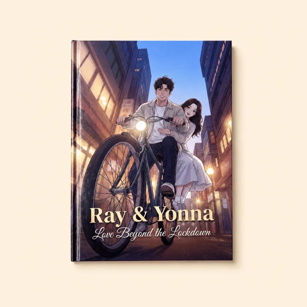 Ray & Yonna — personalized Stanly book, top-down view