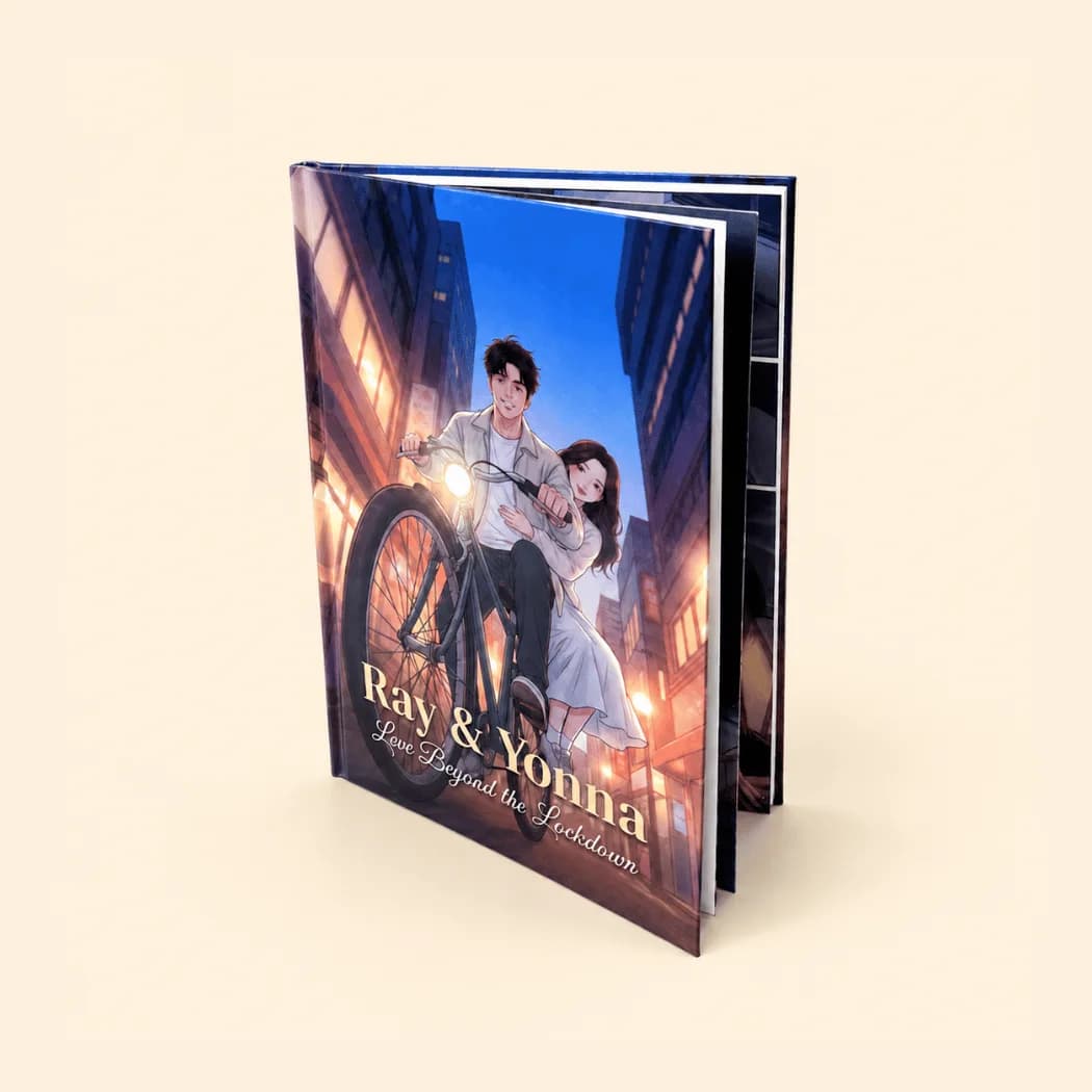 Ray & Yonna — personalized Stanly book, top-down view